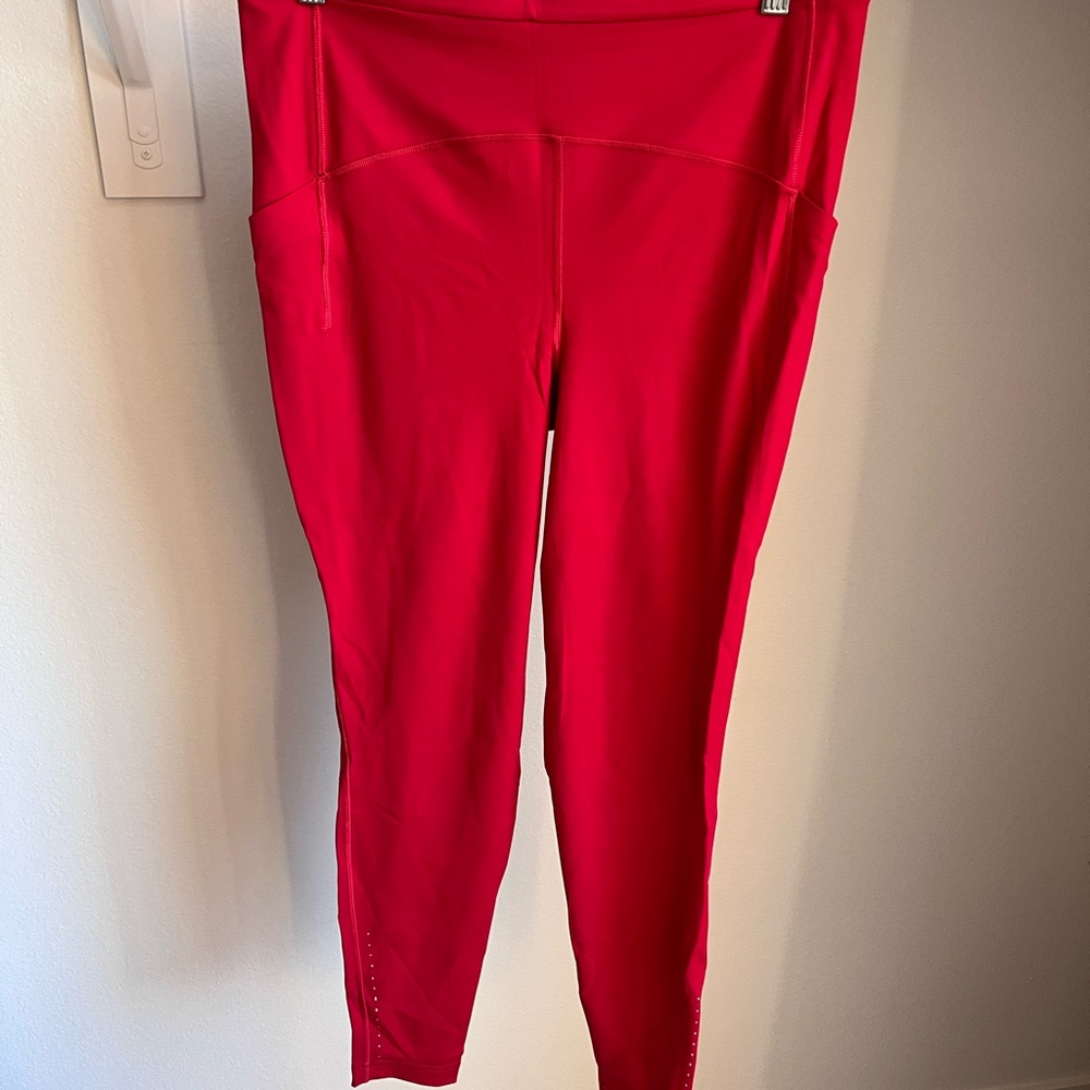 Vibrant Red Leggings - image 2